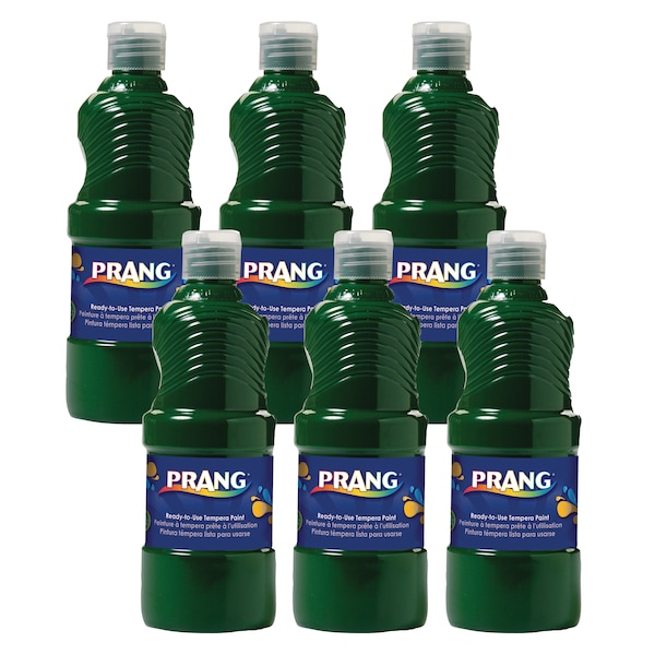 Ready-to-Use Tempera Paint, Green, 16 oz, PK6